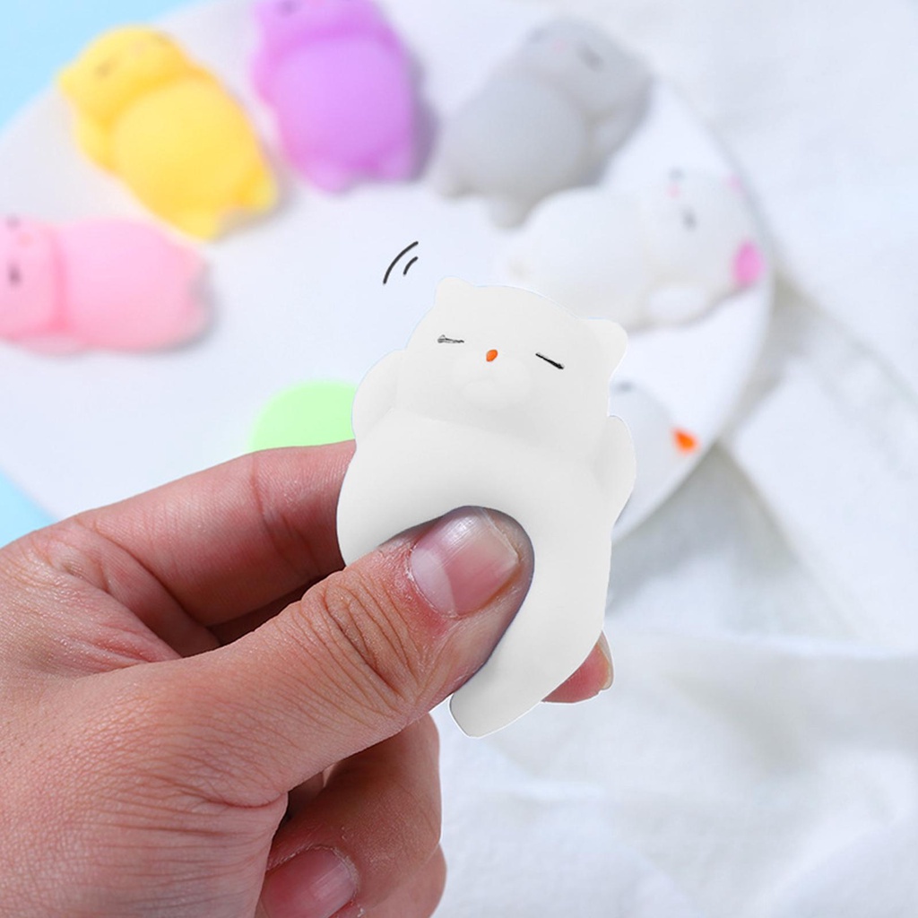 Đồ Chơi Nắn Bóp Đàn Hồi Giảm stress Hình Mèo Hoạt Hình t6o5