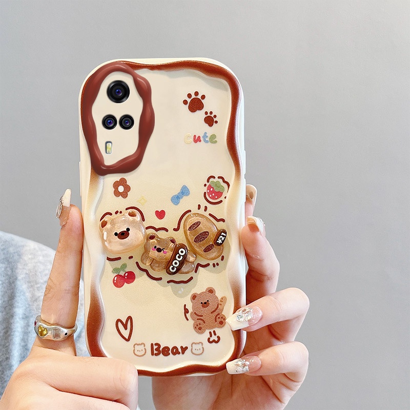 Ốp lưng vivo y53s ốp lưng vivo y51 2020 Ốp Điện Thoại Gắn Búp Bê 3d Xinh Xắn Cho vivo vivo y51 2020 y51a / y53s / y535 / y31 / y33