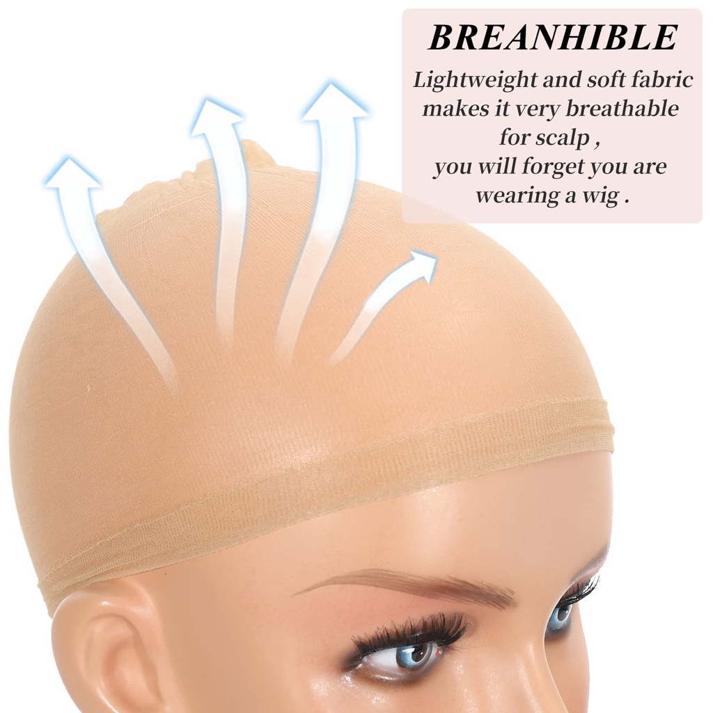 Hd Mũ Lưới Đội Tóc Giả Vô Hình hd Co Giãn Bằng Ren Lưới Trong Suốt Bán Sỉ