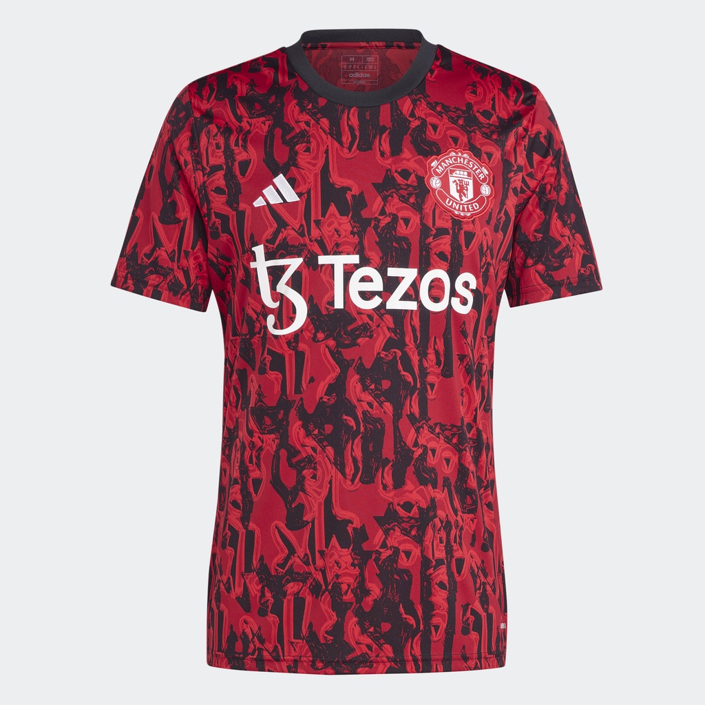 adidas Bóng đá Áo Tập Trước Trận Manchester United Nam Đỏ IA7242