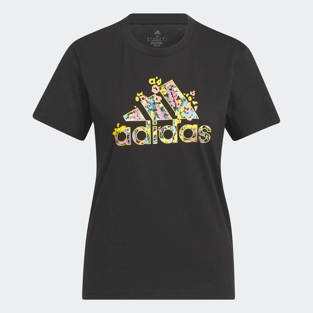 Adidas Phong cách sống Áo Thun Graphic Badge of Sport In Hoa Nữ Đen HR5320