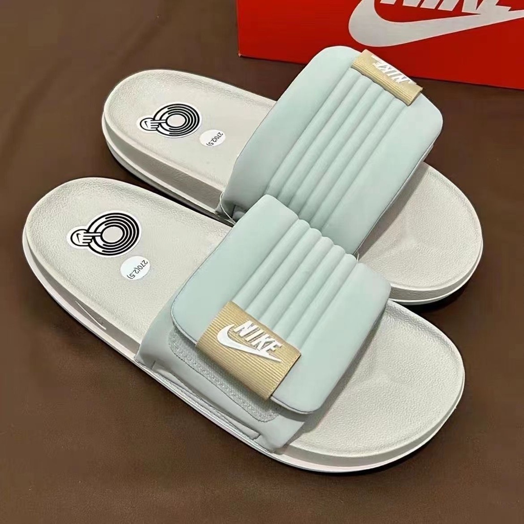 Dép Bánh Mì Thể Thao Quai Dán Dày Dặn Màu Trơn Thời Trang Có Thể Điều Chỉnh Cho Nam Và Nữ