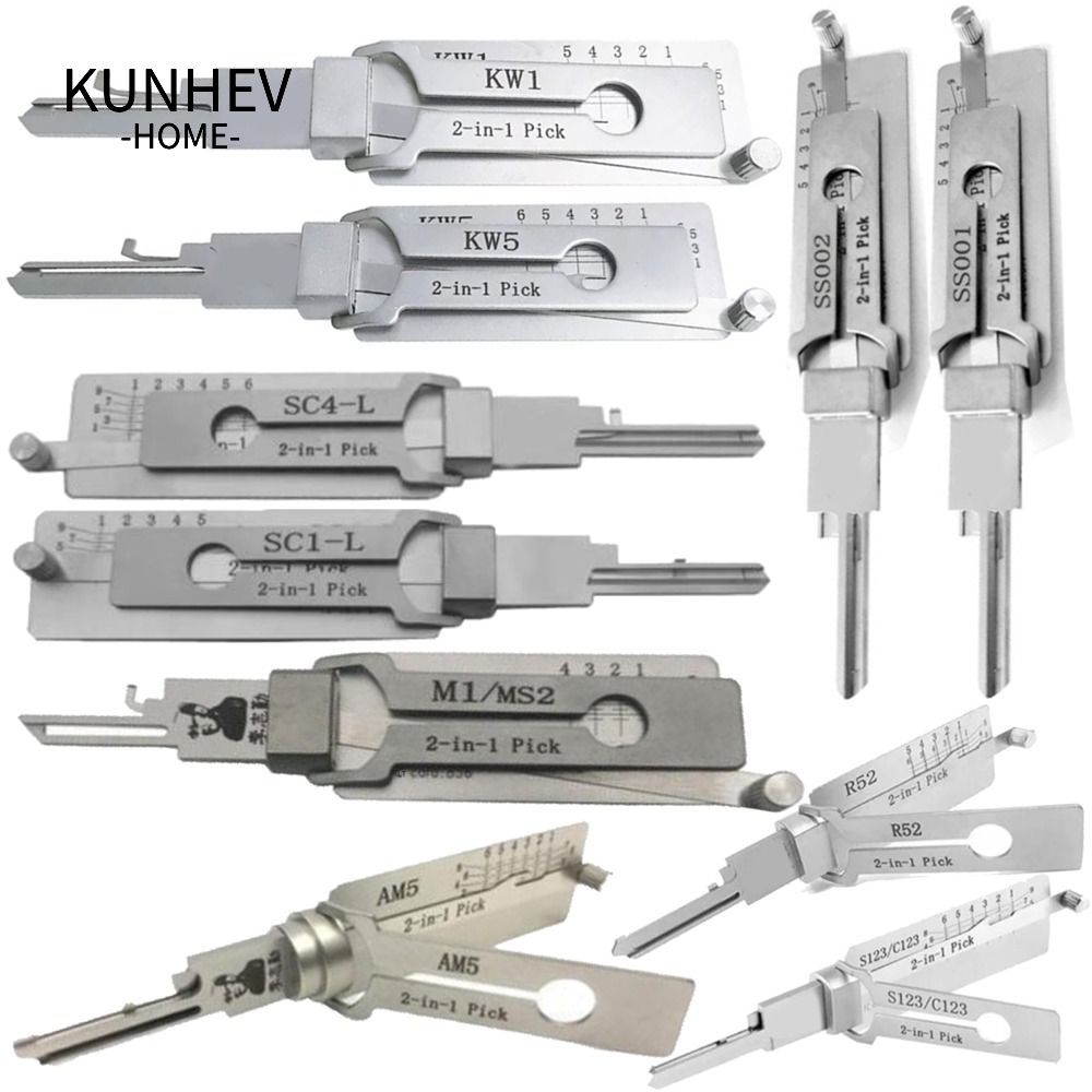 KUNHEV Lishi Dụng Cụ Tháo Lắp Chìa Khóa Xe Hơi