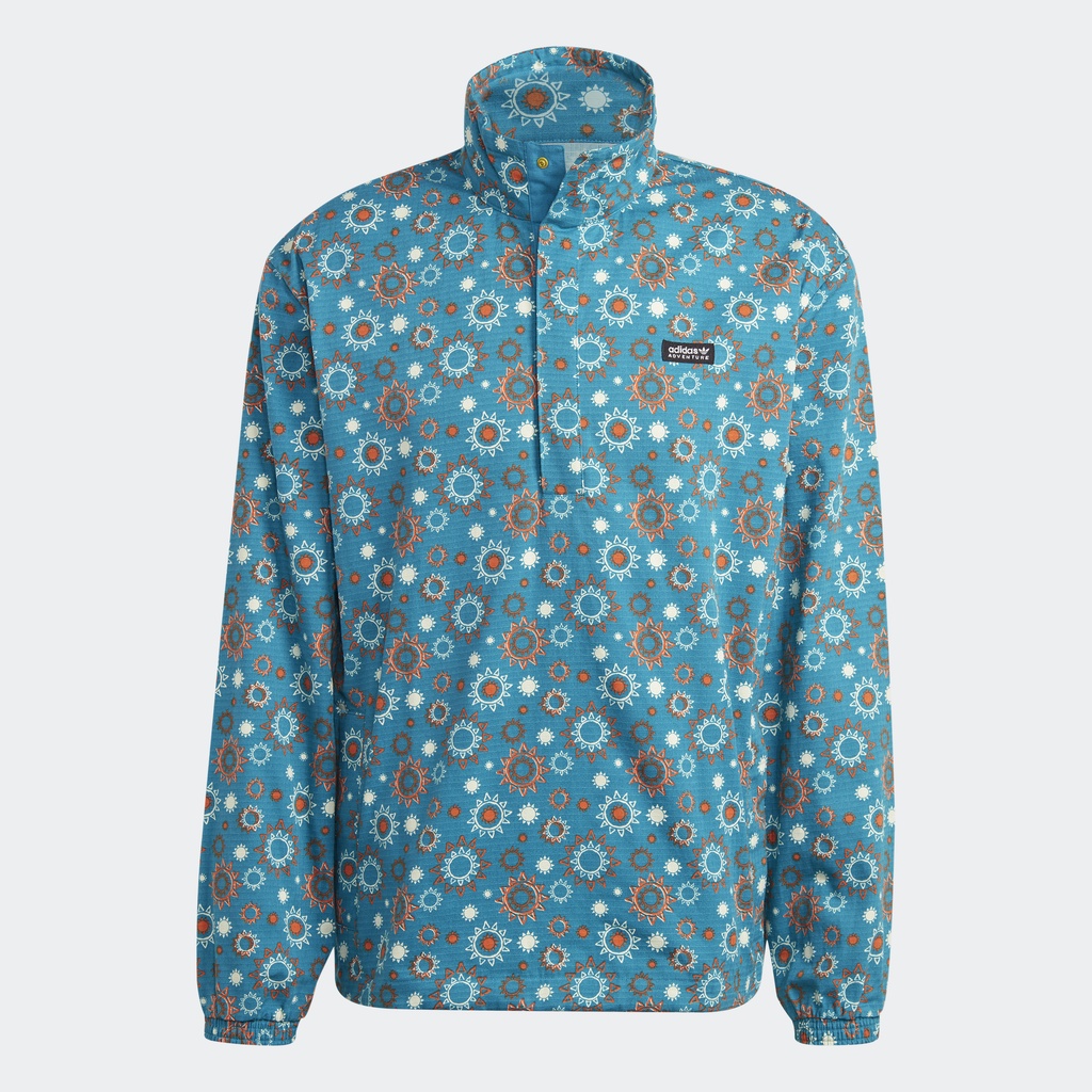 adidas Phong cách sống Áo Gió Phủ Họa Tiết Khóa Kéo Lửng adidas Adventure Nature Awakening Nam Nhiều màu HR4273