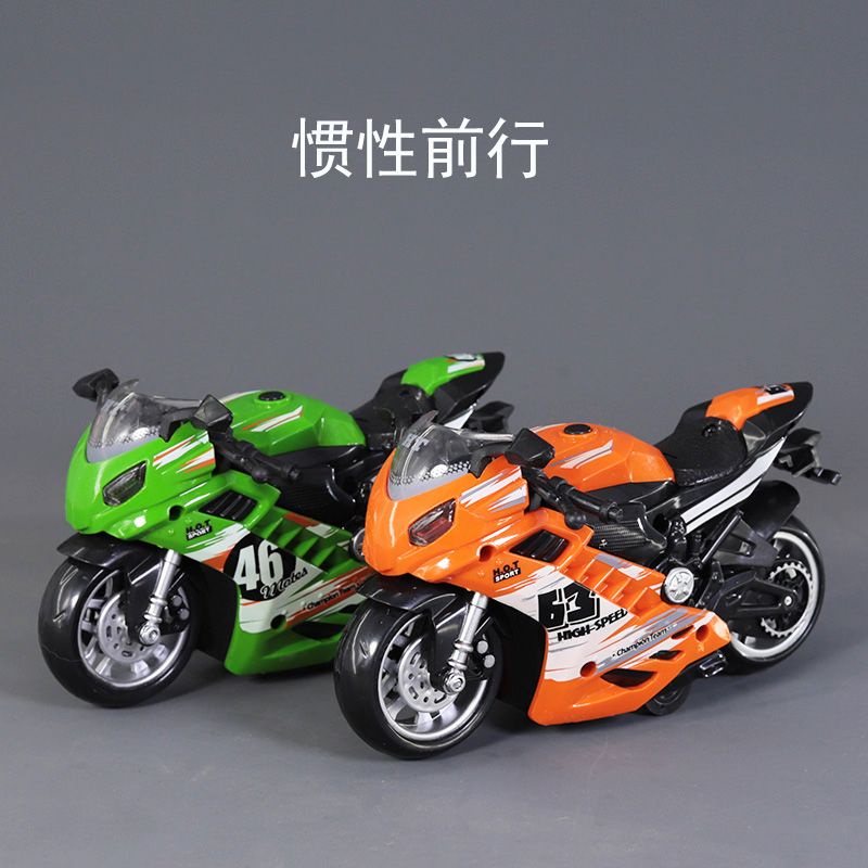 Kawasaki Mô Hình Xe Mô Tô Đồ Chơi Chống Sốc Có Đèn Và Nhạc Cho Bé Trai