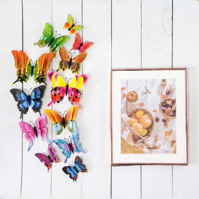 12 Miếng Dán Tường Hình Con Bướm