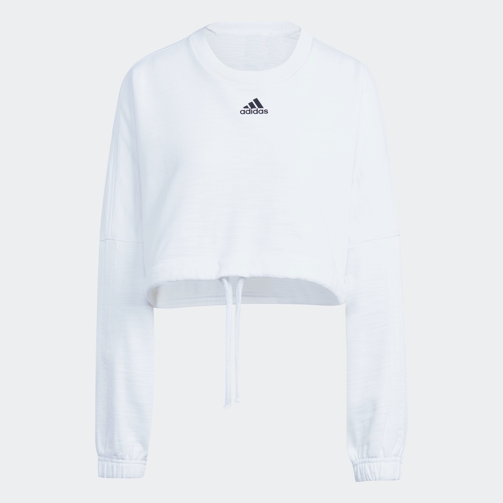 adidas Phong cách sống Áo Sweatshirt Lửng Đa Năng Dance Nữ trắng IC6683