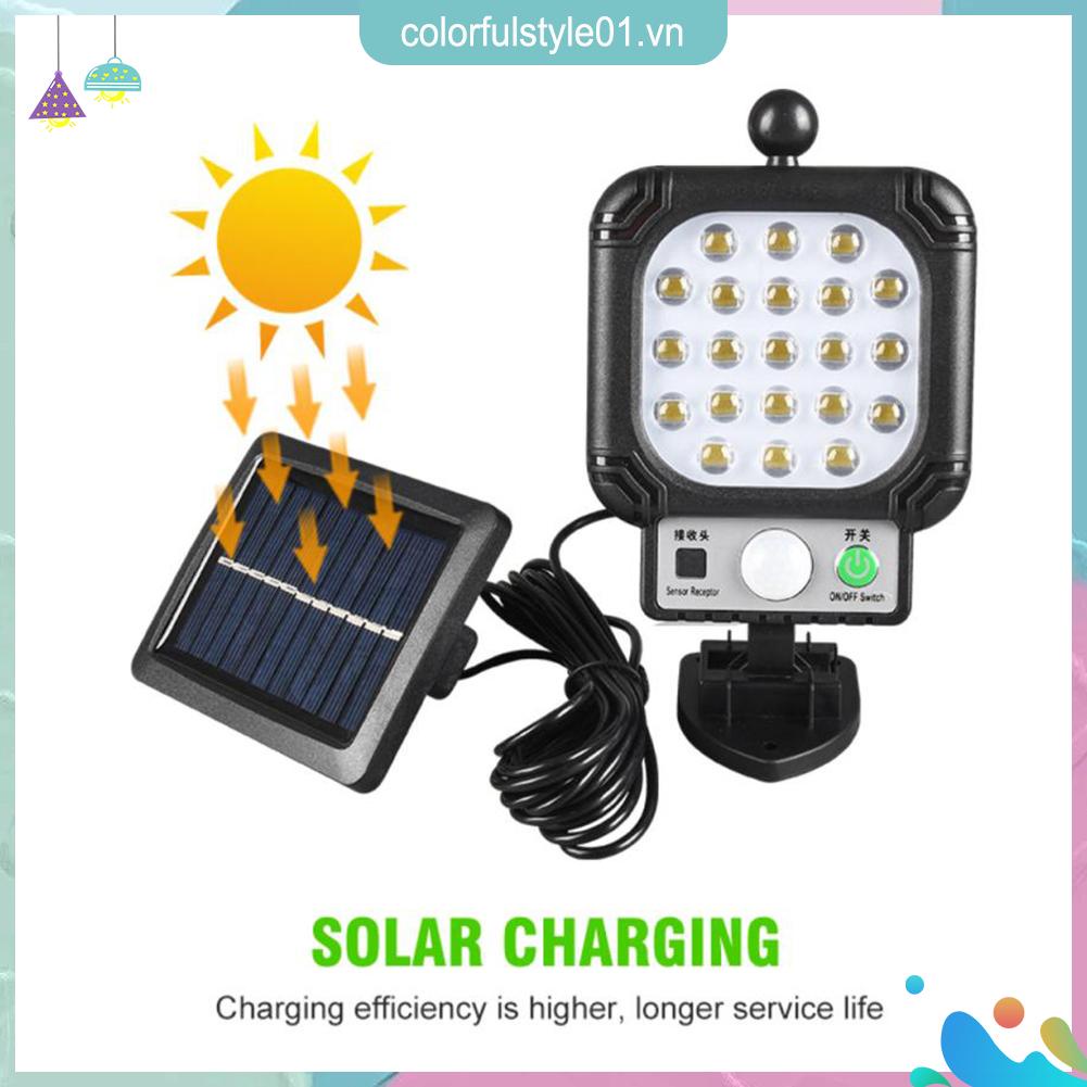 ♥♥Lắc Lư Nhiều Màu Sắc0110100011♣ Đèn led pir Năng Lượng Mặt Trời Chống Thấm Nước Chiếu Sáng Sân Vườn