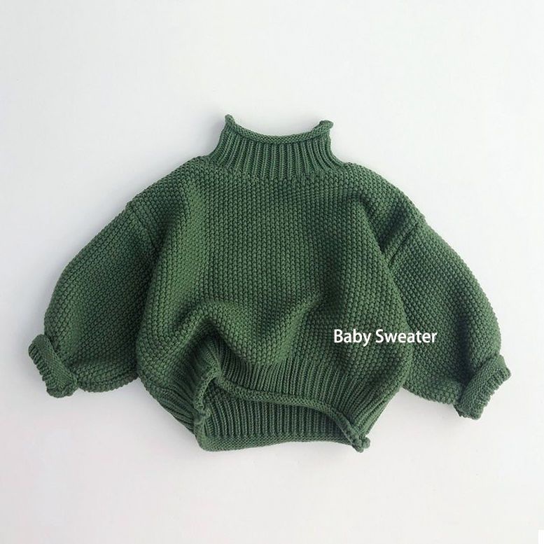Áo Sweater Dệt Kim Cổ Lọ Phong Cách Thời Trang Thu Đông Mới 2023 Dành Cho Bé Trai Và Bé Gái