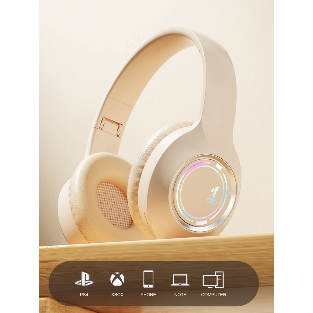 Spirise Tai nghe không dây m3 Chống Tiếng Ồn Gấp Gọn Có Đèn led Nhiều Chế Độ Loại c Thích Hợp Để Chơi Game Trên Điện Thoại / Máy Tính