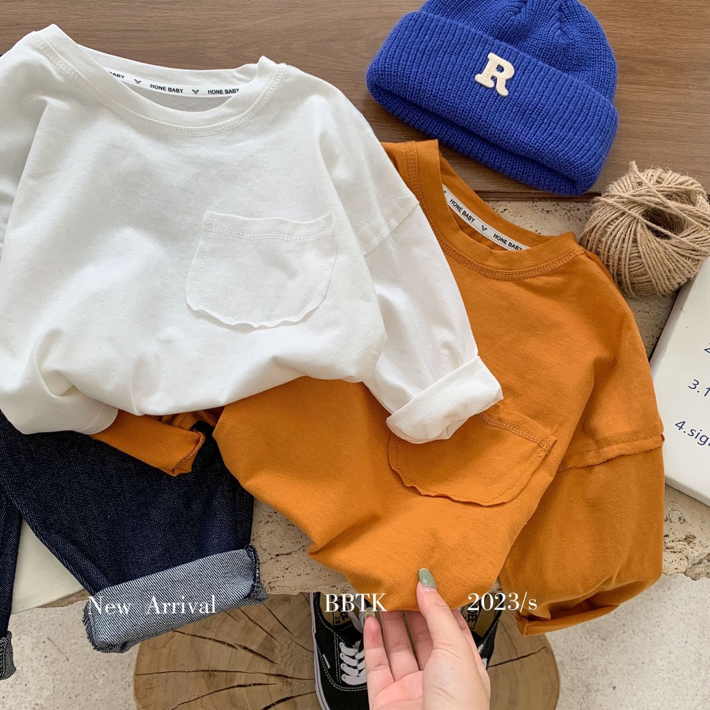 Áo Thun Tay Dài Thời Trang Thu Đông Cho Bé