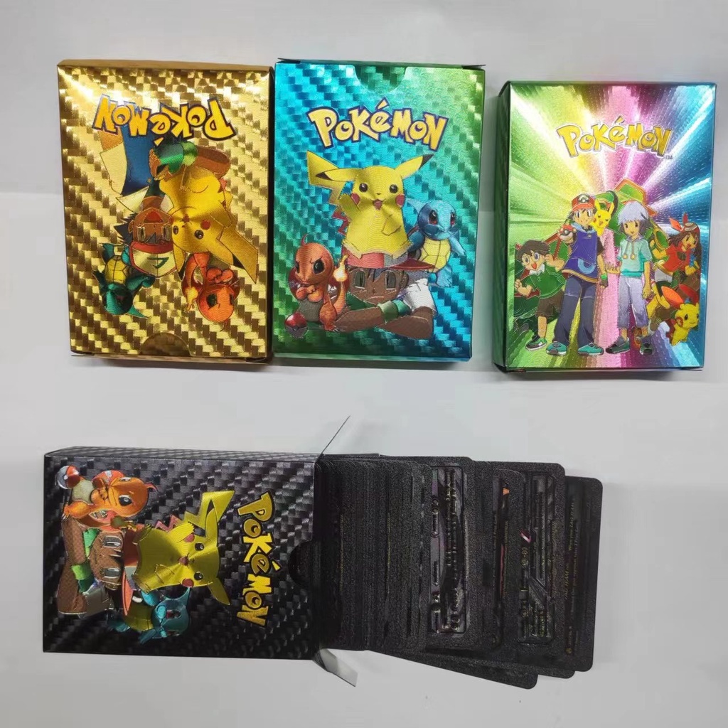 Bộ 10 Thẻ Bài pokemon vmax gx charizard pikachu Làm Quà Tặng Cho Bé