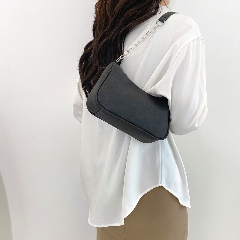 Túi Đeo Vai Phối Dây Xích Thời Trang Pháp Sang Trọng Cho Nữ