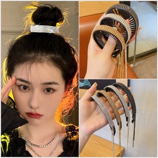 Dây buộc tóc đính đá lấp lánh thời trang cho nữ
