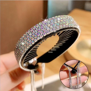 Dây Buộc Tóc Đính Đá Lấp Lánh Thời Trang Cho Nữ