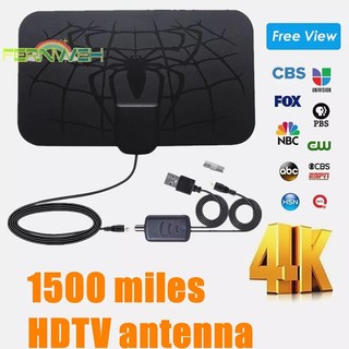 Ăng Ten Kỹ Thuật Số Trong Nhà hdtv Phạm Vi 1500 Dặm dvb-t2 Kênh 4k