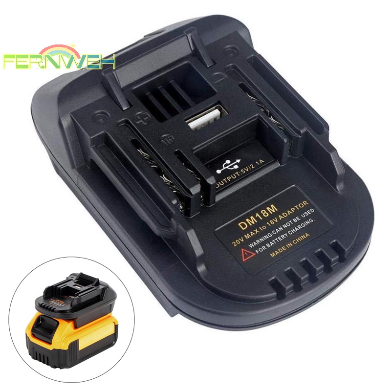 Bộ Chuyển Đổi usb Cho 20v dewalt Dc200 milwaukee m18 makita 18v