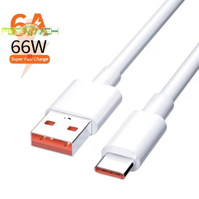 Dây Cáp Sạc Nhanh usb type-c 2M 6a 66w Cho xiaomi samsung huawei
