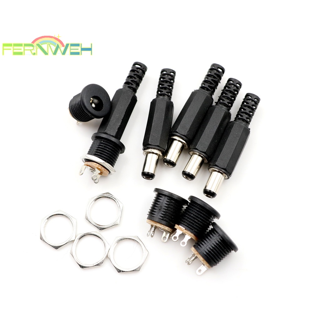 Set 10 Đầu Nối Phích Cắm Nguồn dc 5.5mm x 2.1mm Chuyên Dụng