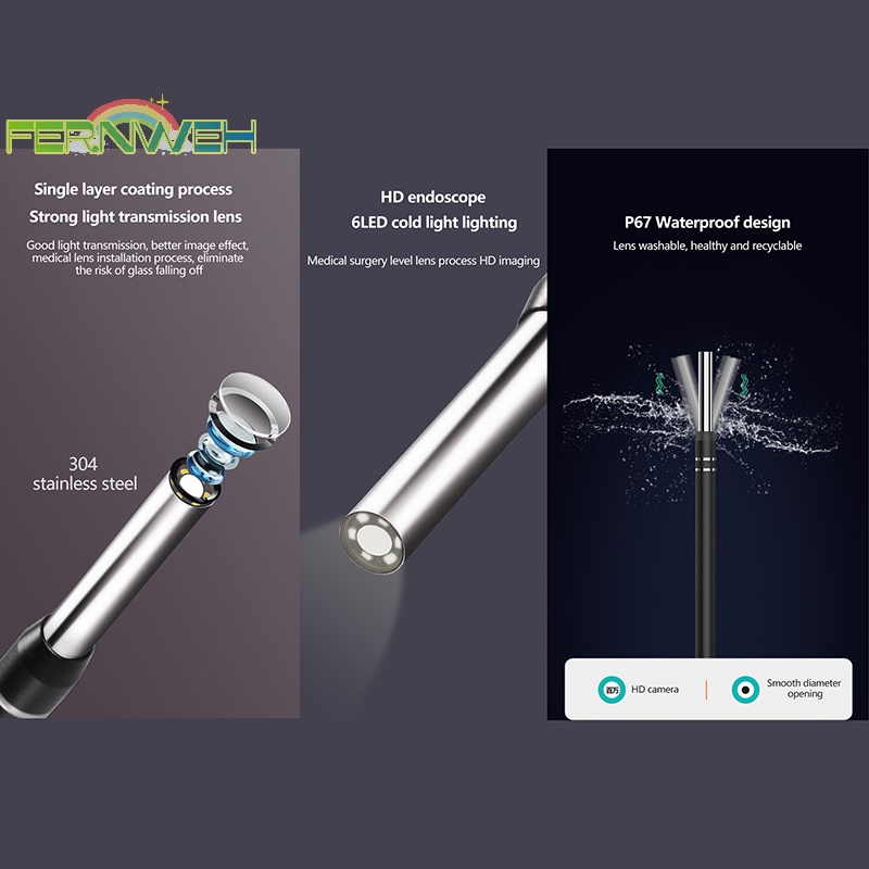 1 Bộ Dụng Cụ Lấy Ráy Tai Thông Minh Hình camera