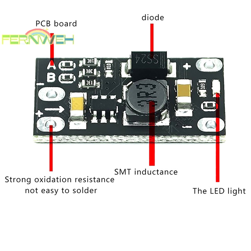 Mô Đun Tăng Áp 1pc 3.7v Sang 12v mini dc-dc
