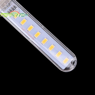[Fernweh] Đèn LED di động 5V 8 LED USB Lighg Máy tính Đèn điện di động Đèn ngủ [MỚI]