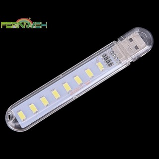 [Fernweh] Đèn LED di động 5V 8 LED USB Lighg Máy tính Đèn điện di động Đèn ngủ [MỚI]