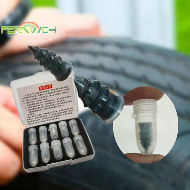 Set 10 Đinh Cao Su Vá Lốp Xe Đạp Không Ruột Tiện Lợi
