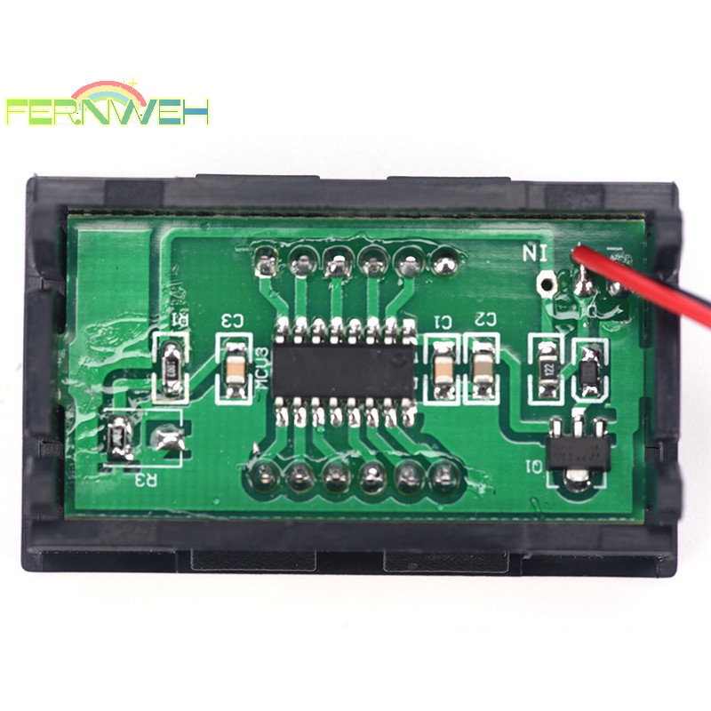 Vôn Kế Kỹ Thuật Số mini dc 0-30v Màu Đỏ Cho Xe Hơi