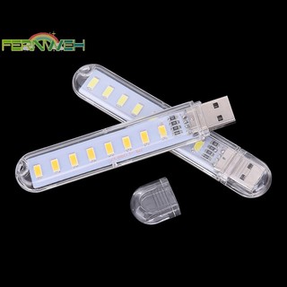 [Fernweh] Đèn LED di động 5V 8 LED USB Lighg Máy tính Đèn điện di động Đèn ngủ [MỚI]