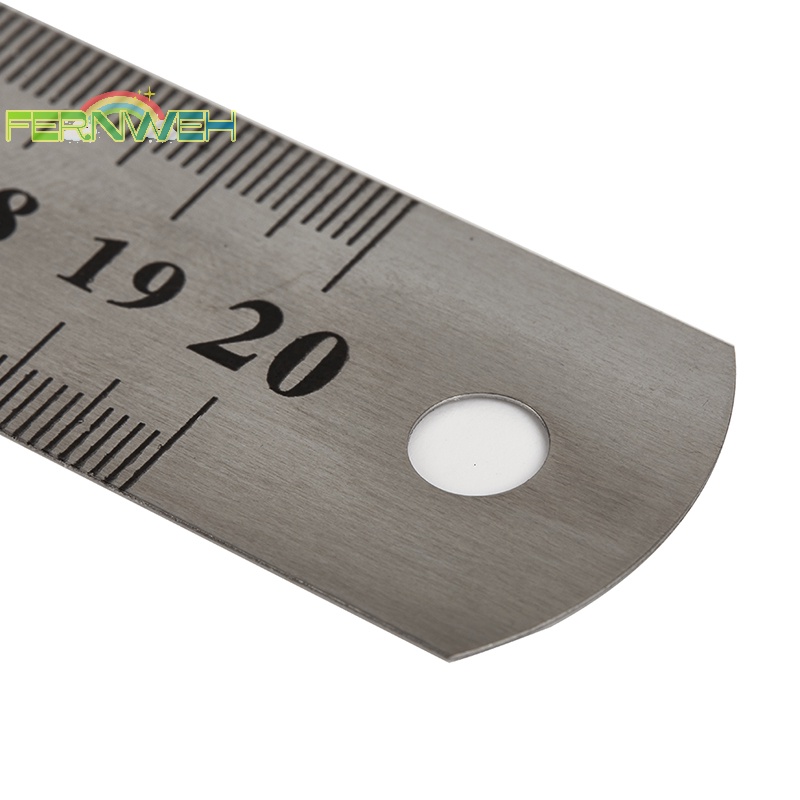 Thước Đo Hai Mặt Bằng Thép Không Gỉ 15-30cm