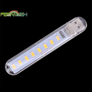 [Fernweh] Đèn LED di động 5V 8 LED USB Lighg Máy tính Đèn điện di động Đèn ngủ [MỚI]