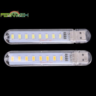 [Fernweh] Đèn LED di động 5V 8 LED USB Lighg Máy tính Đèn điện di động Đèn ngủ [MỚI]