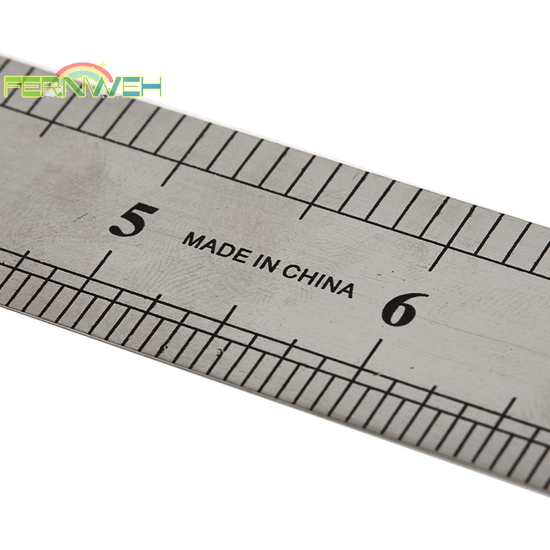 Thước Đo Hai Mặt Bằng Thép Không Gỉ 15-30cm