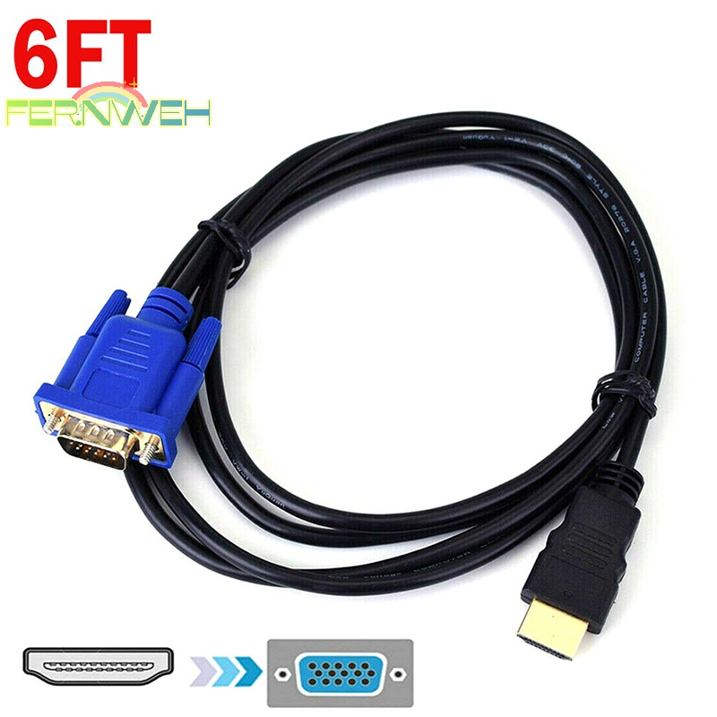 Cáp Chuyển Đổi hdmi Sang vga Cho pc dvd 1080p hdtv 6ft