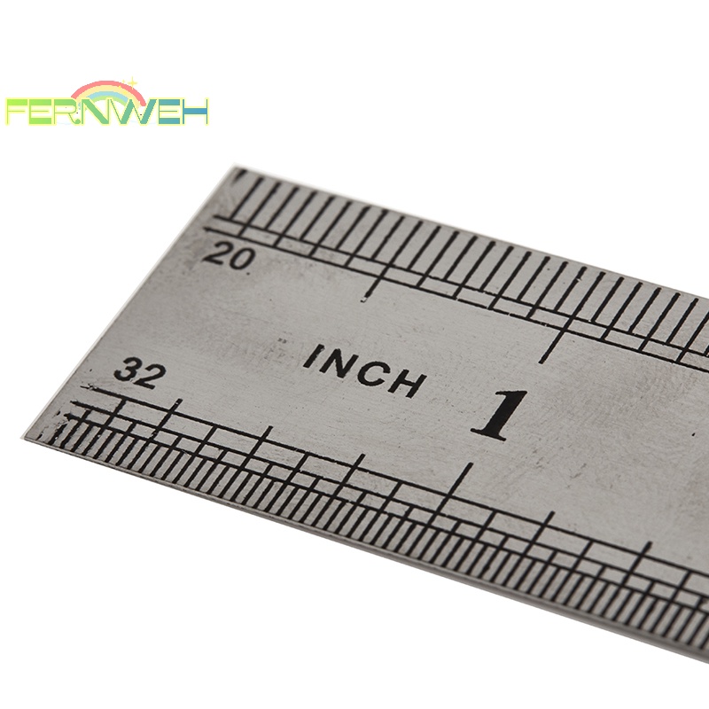 Thước Đo Hai Mặt Bằng Thép Không Gỉ 15-30cm