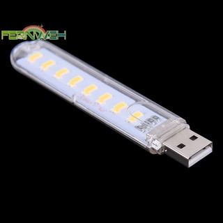 [Fernweh] Đèn LED di động 5V 8 LED USB Lighg Máy tính Đèn điện di động Đèn ngủ [MỚI]