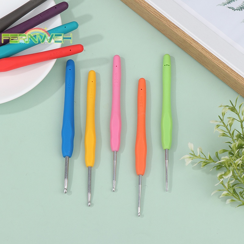 1 Cây Móc Len Tay Cầm Cao Su Mềm 2.0-6.0mm