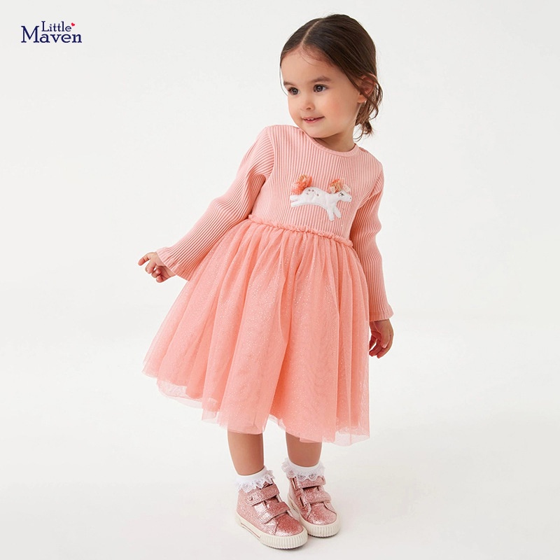 Đầm cotton Phong Cách Âu Mỹ Mới Cho Bé Gái-qqz @ LM