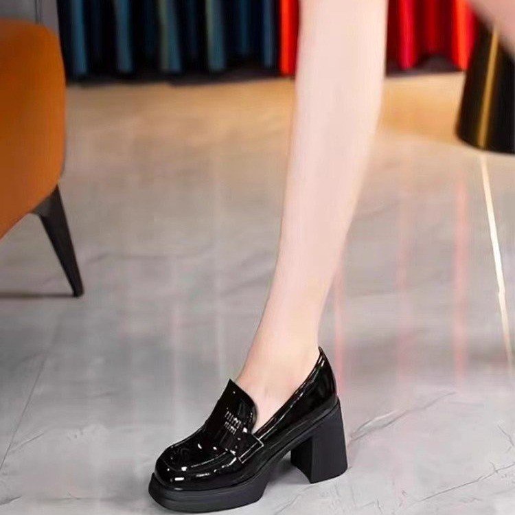 Giày Cao Gót Đế Dày Mũi Vuông Thời Trang Dành Cho Nữ / size 34-39