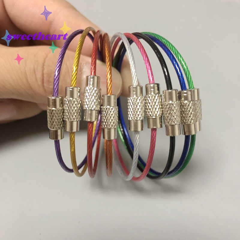 Set 10 Móc Khóa Bằng Thép Không Gỉ Dùng Ngoài Trời