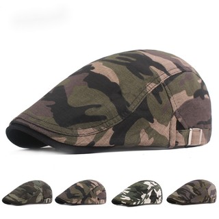 Mũ beret Họa Tiết Rằn Ri Cá Tính Cho Nam Trung Niên