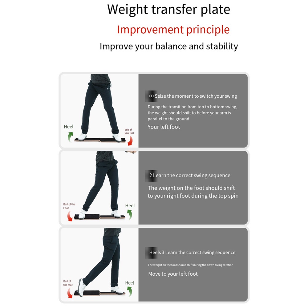PGM Golf Huấn luyện viên Trọng lực Chuyển Bảng Cân bằng Swing Bảng Swing Tăng tốc Swing Bài tập cho Người mới bắt đầu HL013