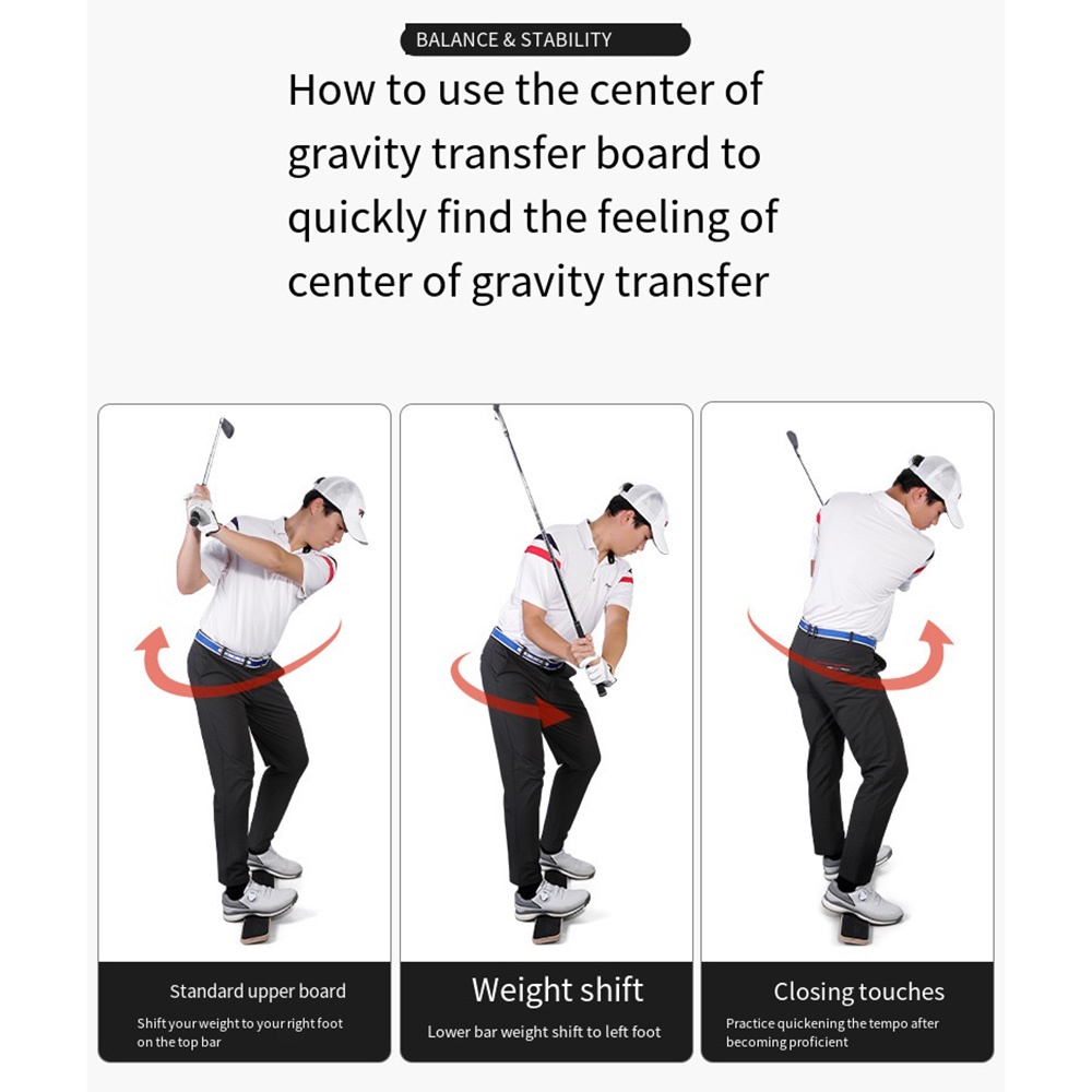 PGM Golf Huấn luyện viên Trọng lực Chuyển Bảng Cân bằng Swing Bảng Swing Tăng tốc Swing Bài tập cho Người mới bắt đầu HL013