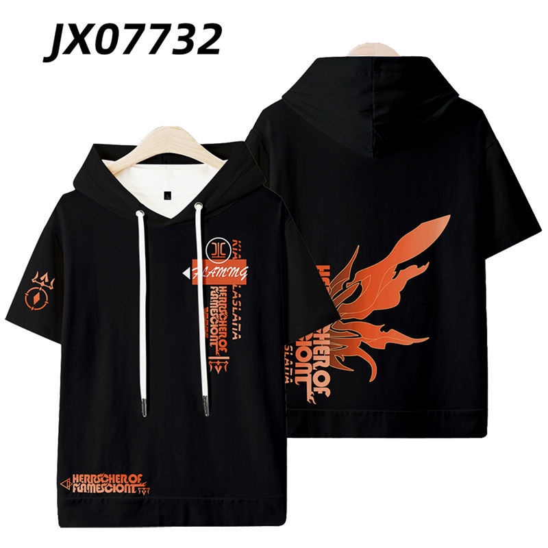 Áo Thun Ngắn Tay In Hình 3d honkai Impreza herrscher of Flameamescion kiana kaslana Thời Trang Unisex