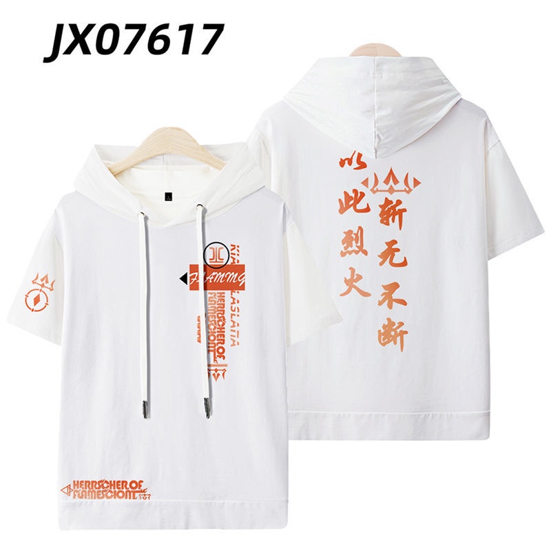 Áo Thun Ngắn Tay In Hình 3d honkai Impreza herrscher of Flameamescion kiana kaslana Thời Trang Unisex