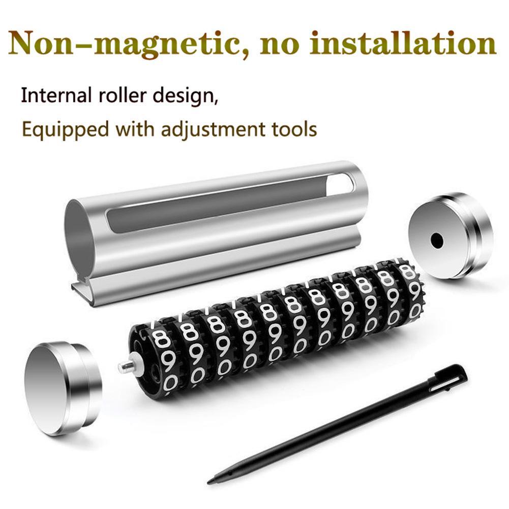 Thẻ Đỗ Xe Tạm Thời Bằng Kim Loại Có Con Lăn Chuyên Dụng Cho Xe Hơi