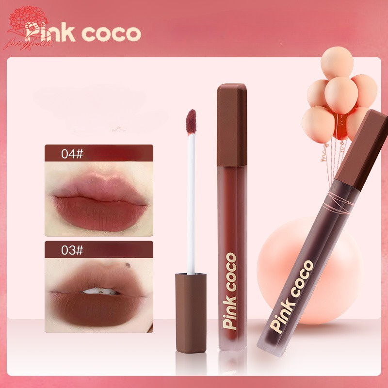 Pink Coco Son Lì Chống Thấm Nước Lâu Trôi