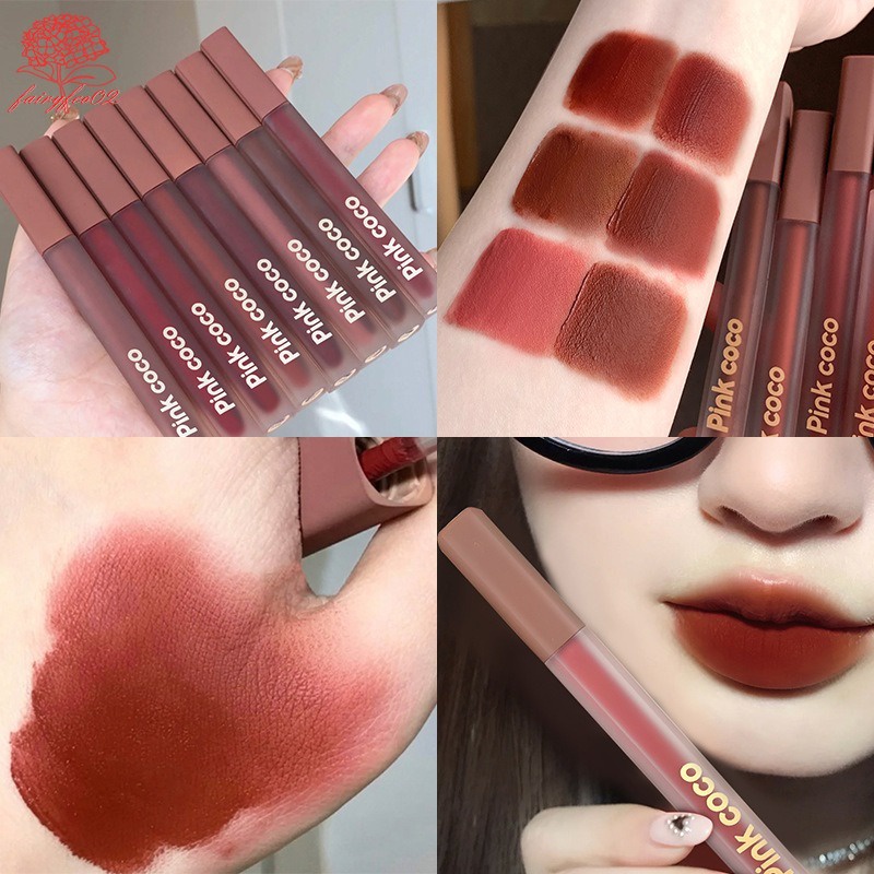 Pink Coco Son Lì Chống Thấm Nước Lâu Trôi