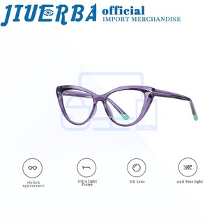 Jiuerba thời trang kính chống bức xạ mắt mèo cho nam nữ